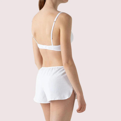 White 100% Organic Cotton French Knickers - Purely Femme