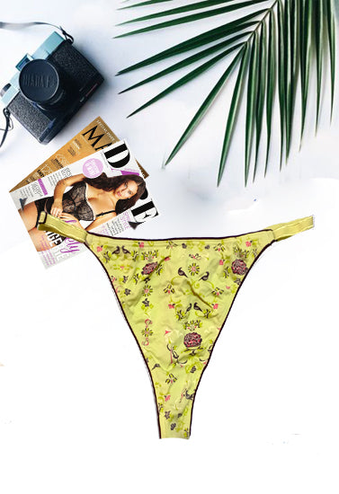 Schiesser Printed G-String With Adjustable Side Straps