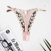 Seductive Pink Crotch String Thong