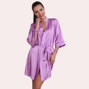 Silken Charm, Wrapped in Women's Seduction Robe - Purely Femme