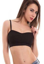 Longline Cozy Black Seamless Cage Bra - Purely Femme