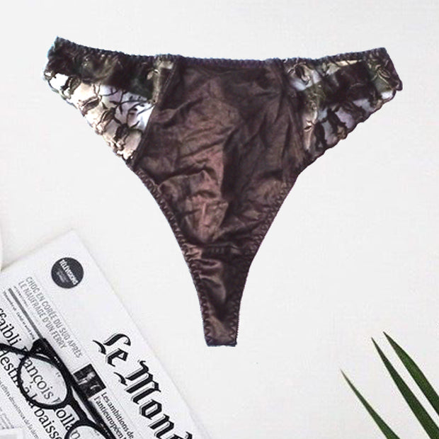 Target Black Love Lace Thong