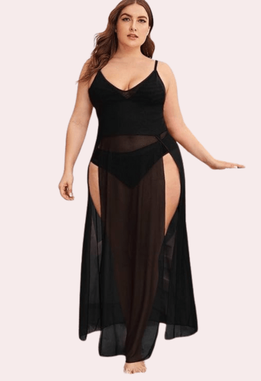 Feminine Sheer Seduction Nightgown - Purely Femme