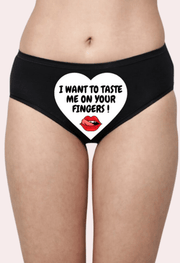 Customized Temptation Panty - A Secret Message - Purely Femme