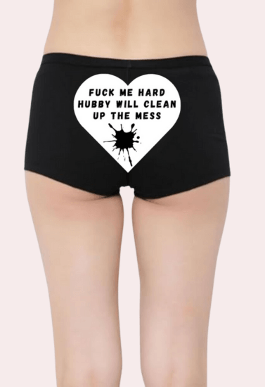 Personalized Naughty Text Panties for Her - Purely Femme