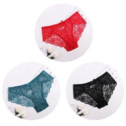 Women's Floral Bow Lace Panties Pack (Of 3) - Purely Femme