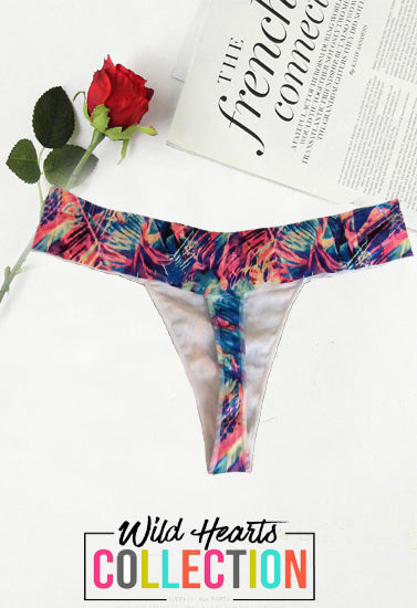 Victoria's Secret Classic Print Seamless T-Back Thong Underwear