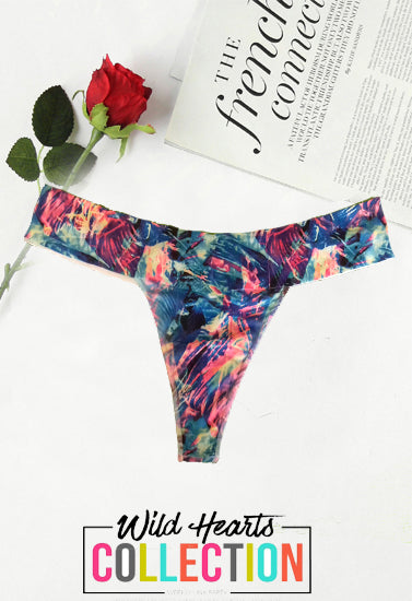 Victoria's Secret Classic Print Seamless T-Back Thong Underwear