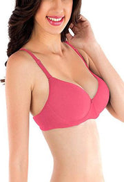 Pinkish Padded Bra - Purely Femme