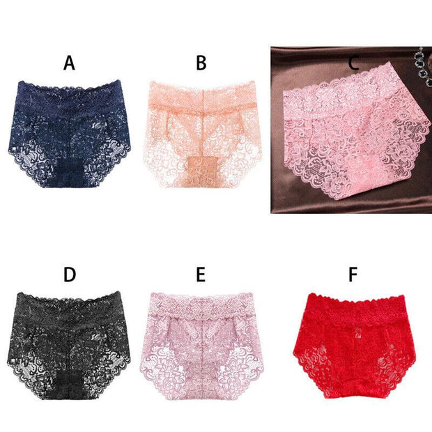 Sexy Lace High Waist Underwear Pack (of 5) - Purely Femme