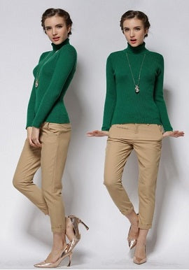 Women's Soft Cashmere Turtleneck Sweater