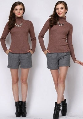 Women's Super Soft Woollen High Neck Sweater