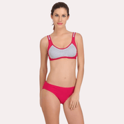 Purely Femme Trendy Sports Bra with Panty for Women - Purely Femme