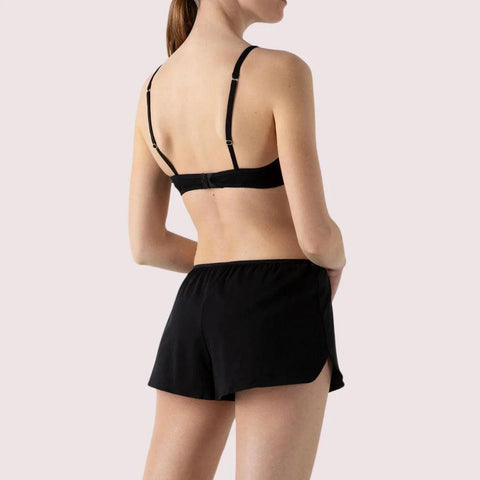 Black 100% Organic Cotton French Knickers - Purely Femme