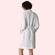 Elegant Natural Genova Linen Bath Robe - Purely Femme