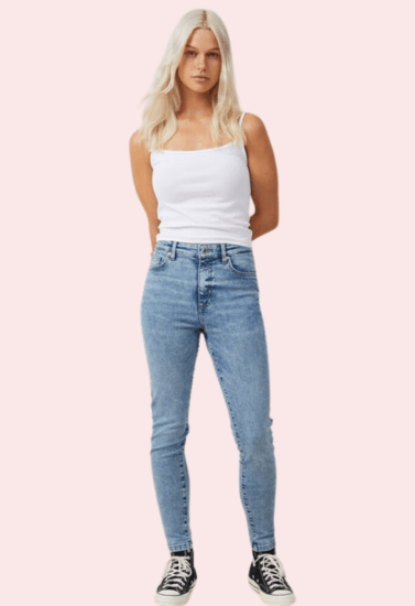 Women's Perfect Curve High Waist Skinny Jeans - Purely Femme