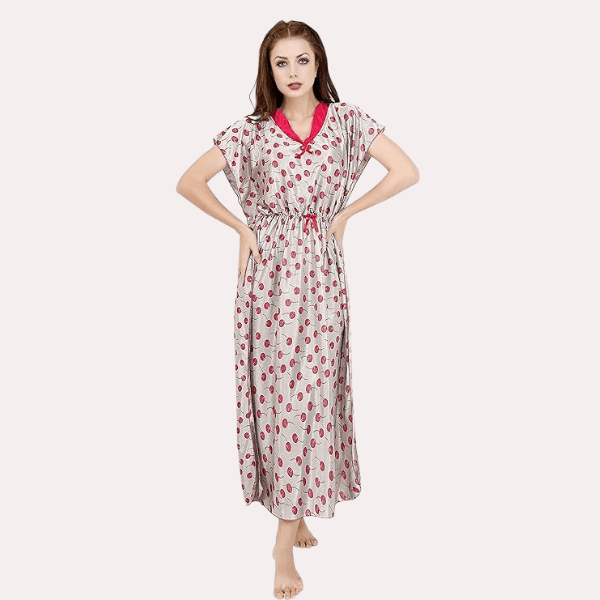 Luxurious Satin Maxi Sleepwear for Women - Purely Femme