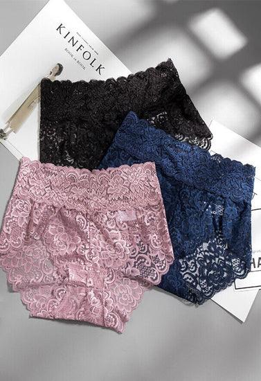 Women's Beautiful Lace Panties Pack (of 3) - Purely Femme