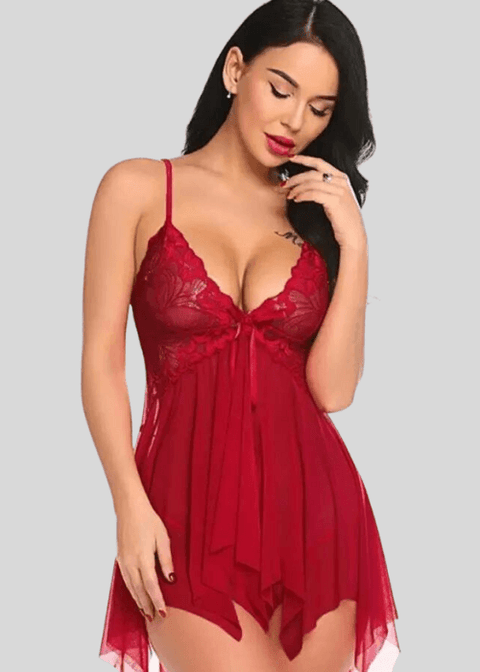 Mini Baby Doll Nightwear for Sultry Seduction - Purely Femme