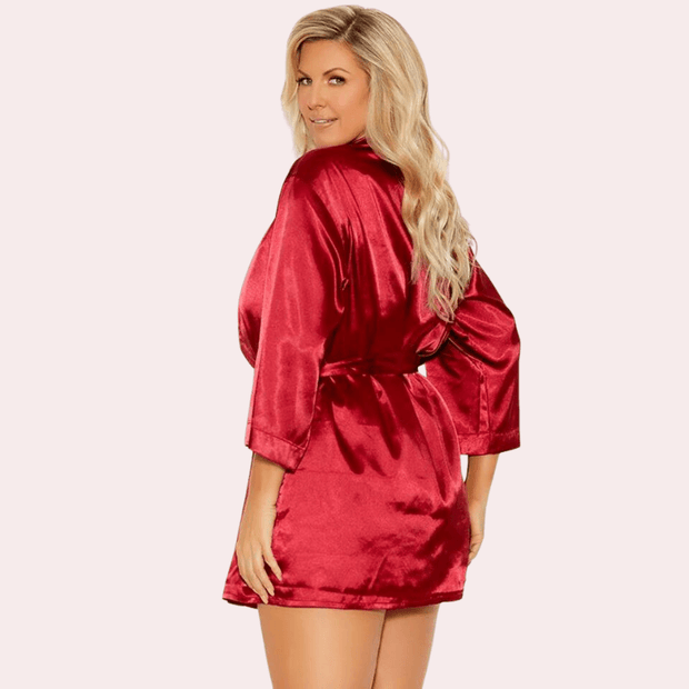 Exquisite Silk Robe for Women's Sensual Nights - Purely Femme