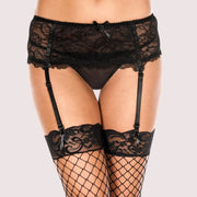 Exquisite French Daina Floral Lace Garter Belt