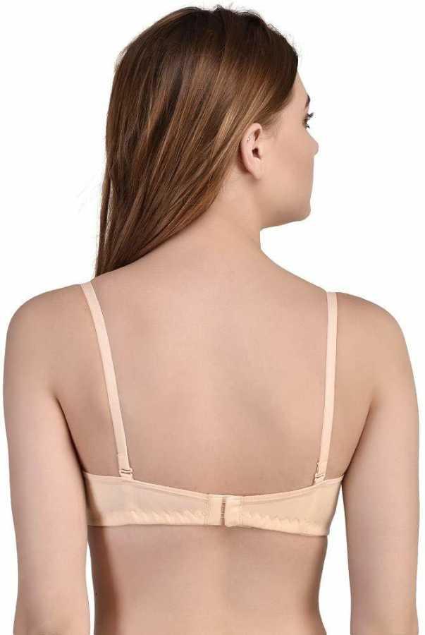 Women Beige Full Coverage Lightly Padded Bra - Purely Femme