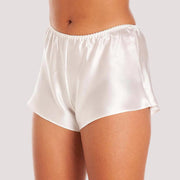 French Elegance Knickers in White Silk Satin - Purely Femme