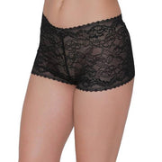 Lovely Floral Laced Sexy Boyshort - Purely Femme