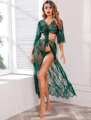 "Purely Femme" Stylish Sheer Net Top and Skirt Set.