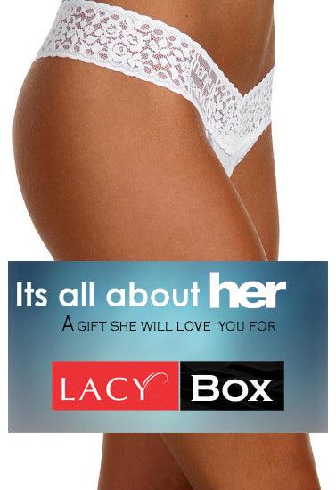 Seductive V Cut Lace Thong Underwear Subscription Box - Purely Femme