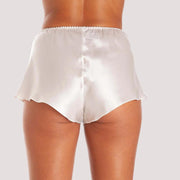 French Elegance Knickers in White Silk Satin - Purely Femme