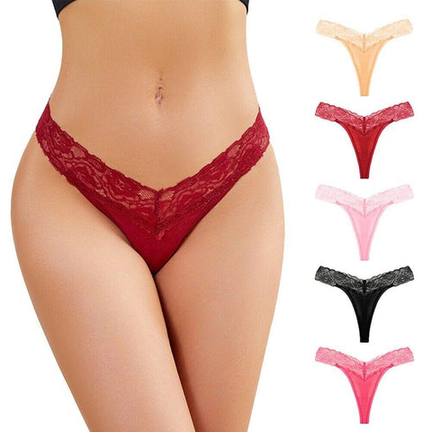 Beautiful Seamless Lace Panties Pack (of 5) - Purely Femme