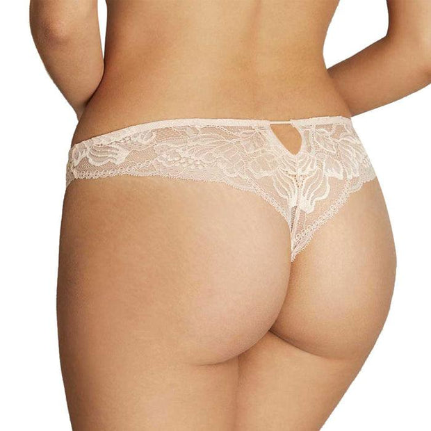 “LOVE” Ultra Sexy Lace Mesh Tanga Thong Panty Underwear - Purely Femme