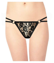 Women's Lace G String & Thong Panties (Pack of 2) - Purely Femme