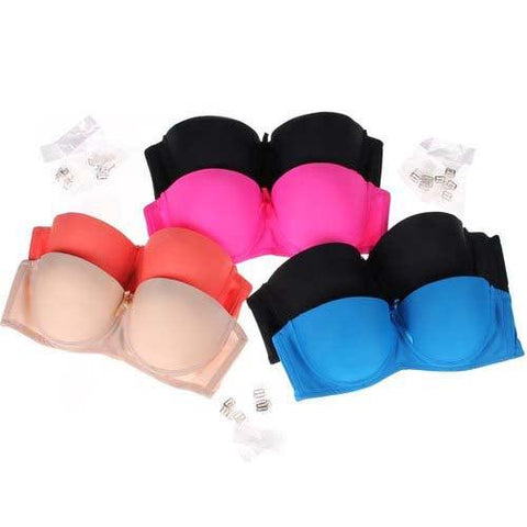 2 pack demi cup padded wired push up bra - Purely Femme