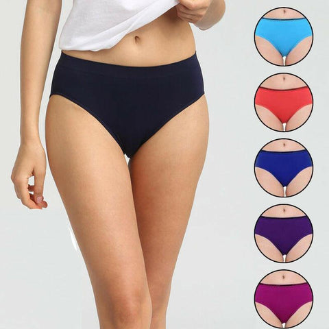 5 Pack Comort waistband Hipster Panties Pack - Purely Femme