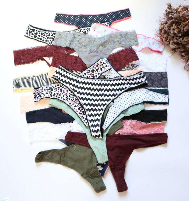 7 Pack Sexy thong Panties Variety Pack - Purely Femme