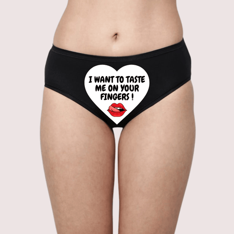 Customized Temptation Panty - A Secret Message - Purely Femme