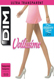 Purely Femme (DIM) voilissime 15 denier women beige pantyhose Pack of 2 - Purely Femme