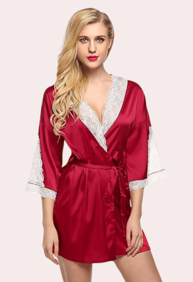 Women's Solid Finish Robe for Hot Nights - Purely Femme