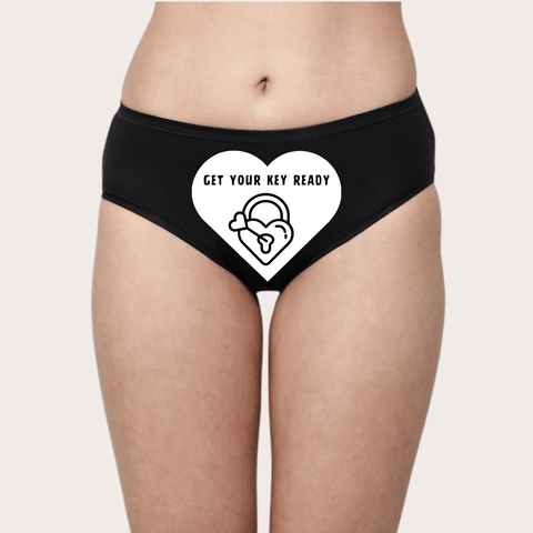 Unlock Your Desires Custom Text Panty - Purely Femme