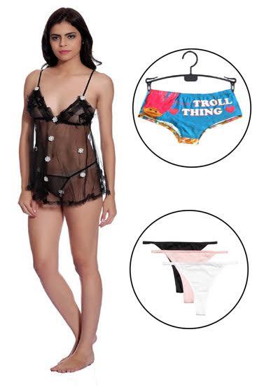 Sexy & Romantic Lingerie First Night Gift Pack - Purely Femme