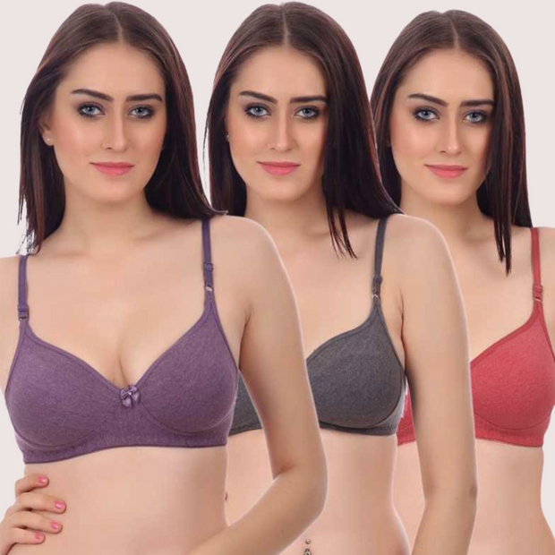 ComfortLift Non-Wired Padded Push-Up Bra 3-Pack