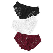 3 pack Lace Flowers hipster Panties - Purely Femme