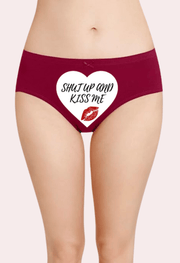 Shut Up and Kiss Me Custom Panty for Her - Purely Femme