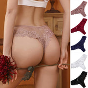 Pack (of 3) Women Floral Lace Thong Underwear - Purely Femme