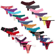 Variety panties thong pack assorted 6 pack - Purely Femme