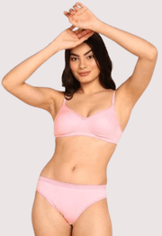 Cozy Cotton Intimates Bra Panty Set - Purely Femme