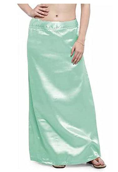 Baby Pink & Sea Green Silk Underskirt for Ladies - Purely Femme