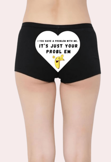 Customized Naughty Quotes Underwear - Purely Femme